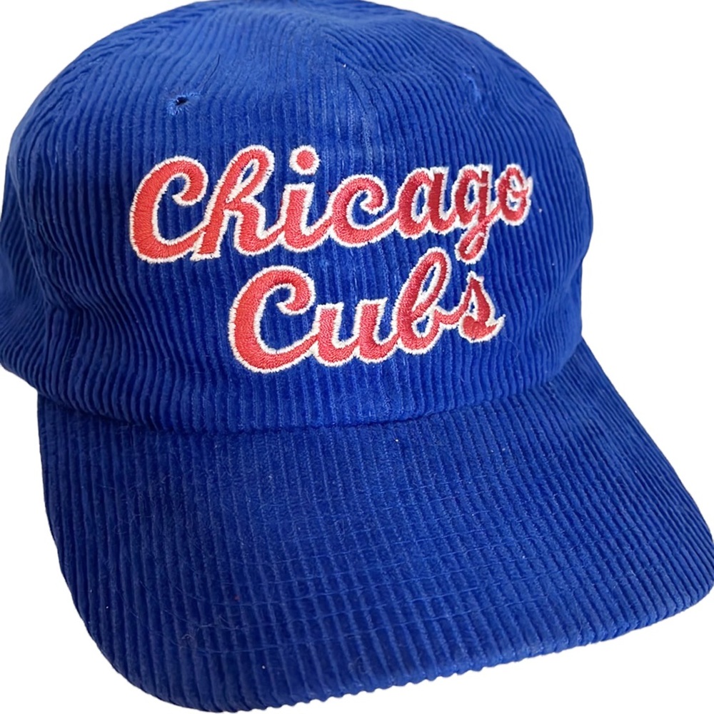 Chicago Cubs Snapback Hat Cap Corduroy Baseball MLB